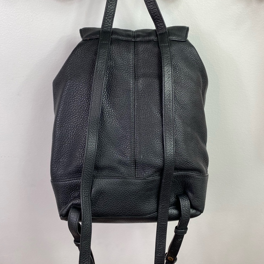 Marc Jacobs Black Leather Drawstring Backpack - Picture 7 of 12